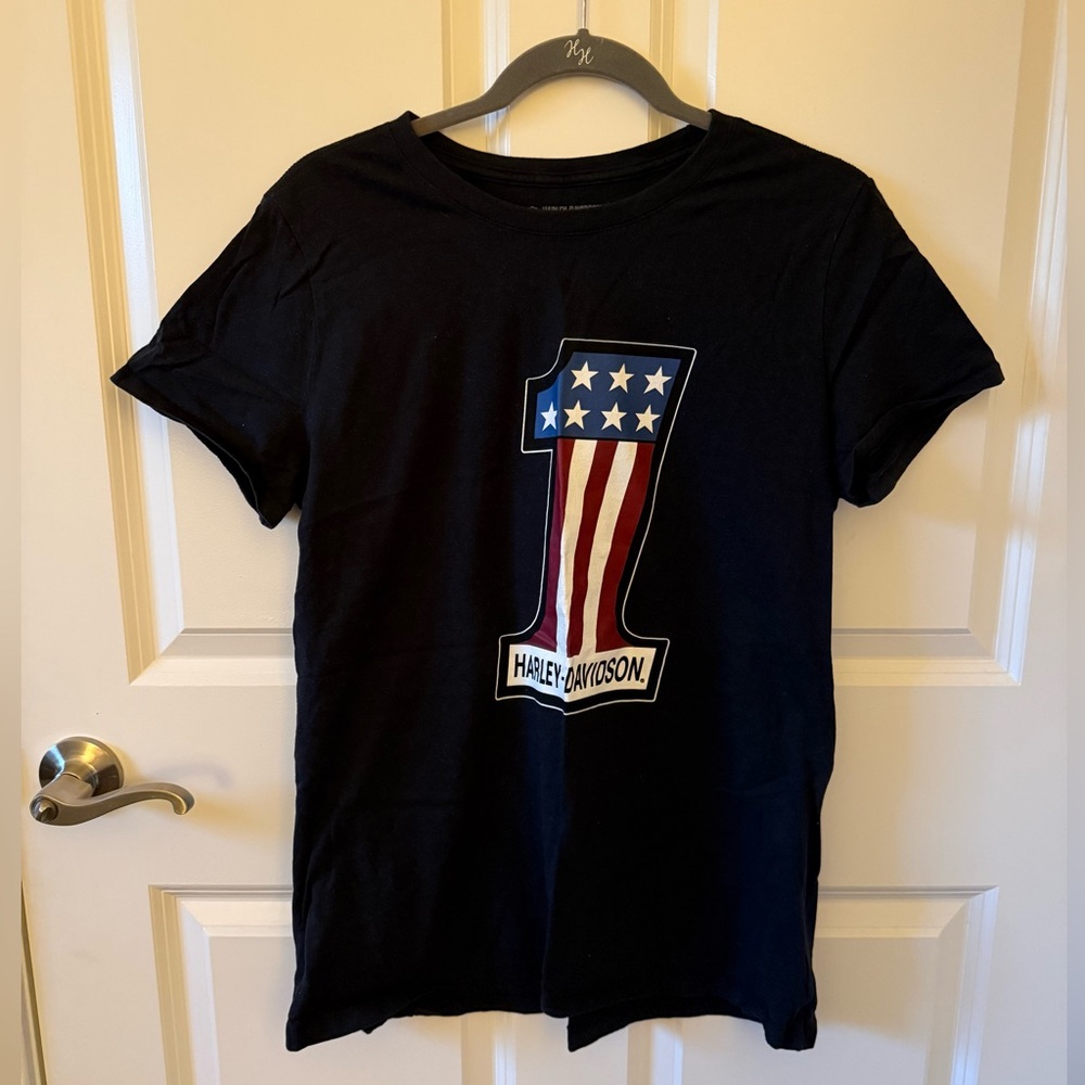 Harley-Davidson Women’s Black #1 Graphic Tee NWOT!